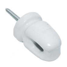 Hook Electric Fence Wiring Corner Porcelain / Ceramic Screw Insulator